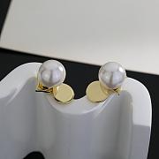 Okify Louis Vuitton Gold Earrings With Diamonds And Pearl  - 5