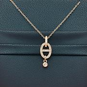 Okify Hermes Rose Gold Necklace 26988 - 1