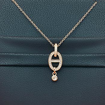 Okify Hermes Rose Gold Necklace 26988