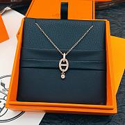Okify Hermes Rose Gold Necklace 26988 - 5