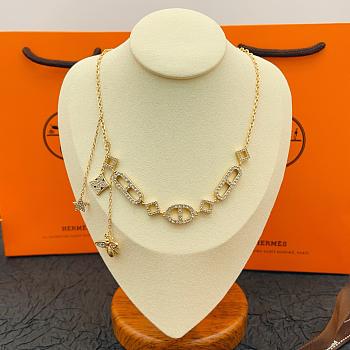 Okify Hermes x LV x Gucci Gold Necklace