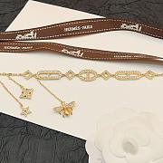 Okify Hermes x LV x Gucci Gold Necklace - 2