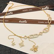 Okify Hermes x LV x Gucci Gold Necklace - 3