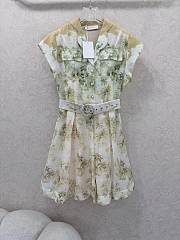 Okify Zimmermann Dress Stand Collar and Floral Pattern - 1