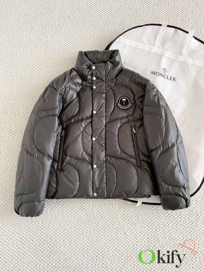 Okify Moncler x Palm angels Haunani Gray Down Jacket - 1
