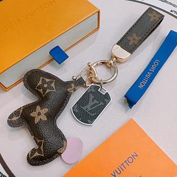 Okify Louis Vuitton Monogram Dog Key Chain 