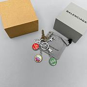 Okify Balenciaga Bottle Cap Silver Key Chain  - 2