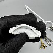 Okify Balenciaga White Tag And Keys Bag Charm - 3