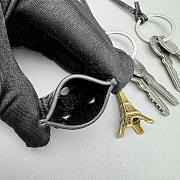 Okify Balenciaga Black Tag And Keys Bag Charm - 3