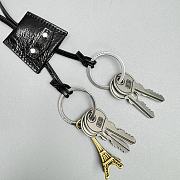 Okify Balenciaga Black Tag And Keys Bag Charm - 2