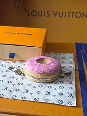 Okify Louis Vuitton Pink Donut Pouch Bag Charm M02549 - 2