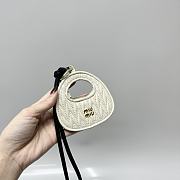 Okify MiuMiu White Hobo Bag Charm - 1