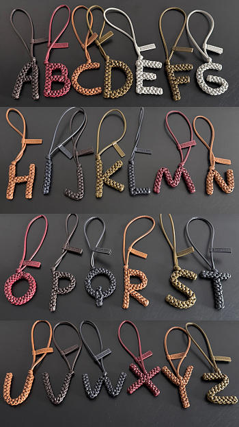 Okify Bottega Veneta Woven Letter Bag Charm