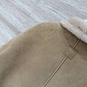 Okify Loewe Light Brown Suede And Fur Coat - 6