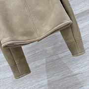 Okify Loewe Light Brown Suede And Fur Coat - 4