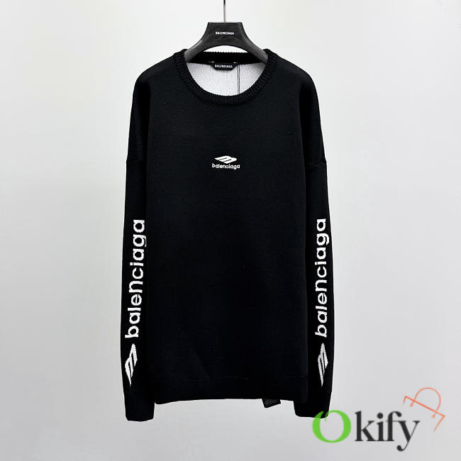 Okify Balenciaga Black Sweater - 1