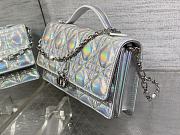 Okify Dior My Dior Mini Bag Hollogram Silver 21x11x5cm - 4