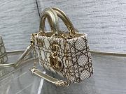 Okify Dior Lady Pearl Bead Bag 16x9x5cm - 5