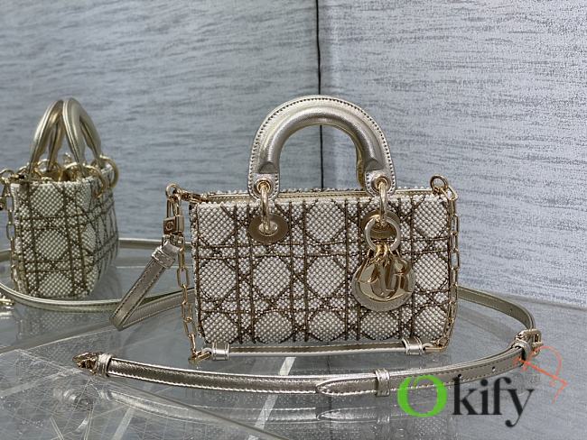 Okify Dior Lady Pearl Bead Bag 16x9x5cm - 1