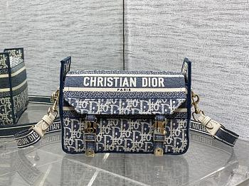 Okify Dior Camp Messenger Bag Blue 23x15x8cm