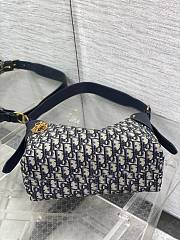 Okify Dior Voyage Medium Bag Blue 28x18x12cm - 4