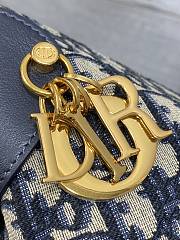Okify Dior Voyage Medium Bag Blue 28x18x12cm - 3