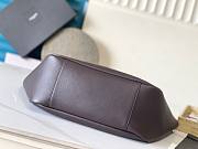 Okify YSL LE 5 A 7 Bea Bag Dark Brown Grained Leather 50x28x18cm - 5