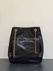 Okify YSL Niki Shopping Bag Black Vintage 30x25x12cm - 3