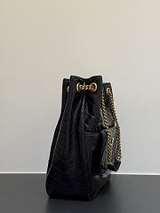 Okify YSL Niki Shopping Bag Black Vintage 30x25x12cm - 6