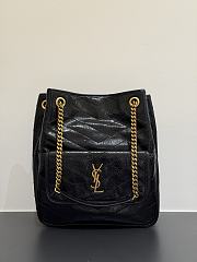 Okify YSL Niki Shopping Bag Black Vintage 30x25x12cm - 1