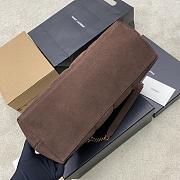 Okify YSL Loulou Puffer Large Bag Dark Brown Suede 35x23x13.5cm - 6