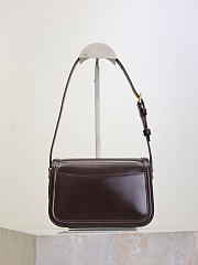 Okify YSL Solferino Box Bag Dark Brown 19x12x7.5cm - 3