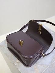 Okify YSL Solferino Box Bag Dark Brown 19x12x7.5cm - 6