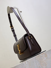 Okify YSL Solferino Box Bag Dark Brown 19x12x7.5cm - 5