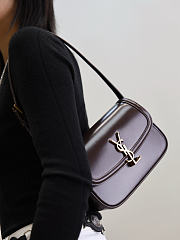 Okify YSL Solferino Box Bag Dark Brown 19x12x7.5cm - 2