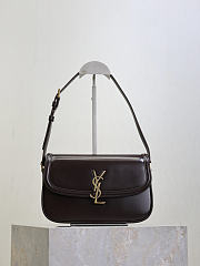 Okify YSL Solferino Box Medium Bag Dark Brown 24.5x15x8.5cm - 1