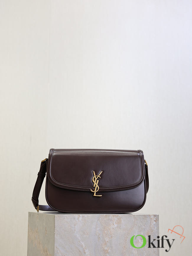 Okify YSL Solferino Box Large Bag Dark Brown 29x18x5cm - 1