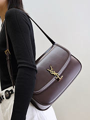 Okify YSL Solferino Box Large Bag Dark Brown 29x18x5cm - 4