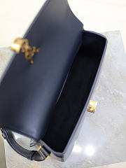 Okify YSL Solferino Box Medium Bag Dark Blue 24.5x15x8.5cm - 6