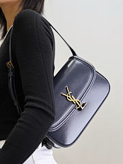 Okify YSL Solferino Box Medium Bag Dark Blue 24.5x15x8.5cm - 2