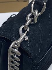 Okify YSL College Tassels Bag Black Suede 24x17x6.5cm - 3