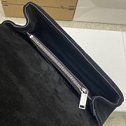 Okify YSL College Tassels Bag Black Suede 24x17x6.5cm - 4