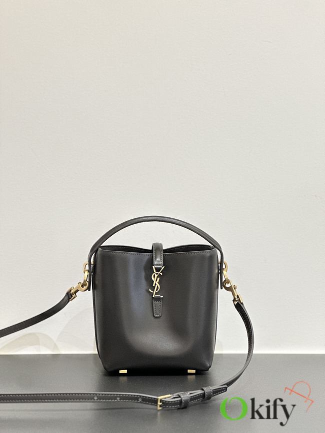 Okify YSL Le 37 Bucket Small Bag Gray 15x13x6cm - 1