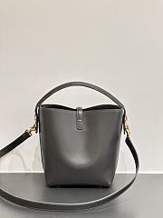 Okify YSL Le 37 Bucket Medium Bag Gray 20x17x13cm - 3