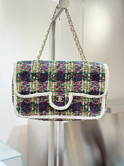 Okify CC Coco Neige 25/26 Tweed Flap Bag 33.5x21x11cm 27062 - 1