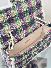 Okify CC Coco Neige 25/26 Tweed Flap Bag 33.5x21x11cm 27062 - 5