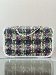 Okify CC Coco Neige 25/26 Tweed Flap Bag 33.5x21x11cm 27062 - 6