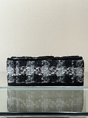 Okify CC Coco Neige 25/26 Tweed Flap Bag 33.5x21x11cm 27063 - 5