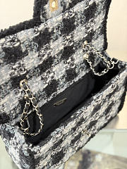 Okify CC Coco Neige 25/26 Tweed Flap Bag 33.5x21x11cm 27063 - 3