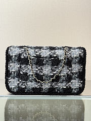 Okify CC Coco Neige 25/26 Tweed Flap Bag 33.5x21x11cm 27063 - 2